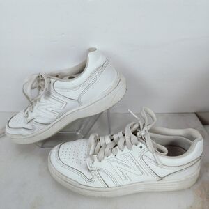 New Balance Men's 480 White Leather Sneakers Tennis Shoes, Sz 4